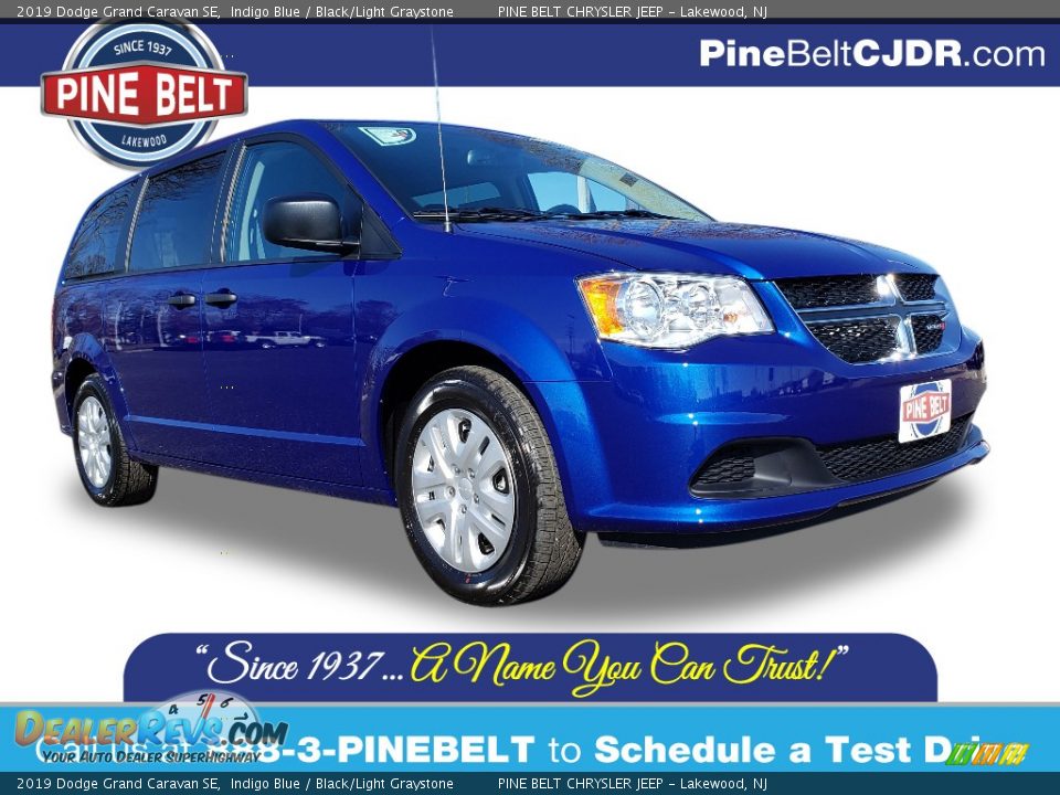 2019 Dodge Grand Caravan SE Indigo Blue / Black/Light Graystone Photo #1