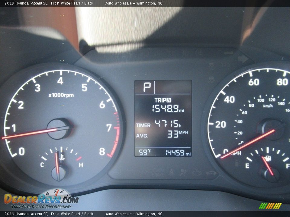 2019 Hyundai Accent SE Frost White Pearl / Black Photo #15
