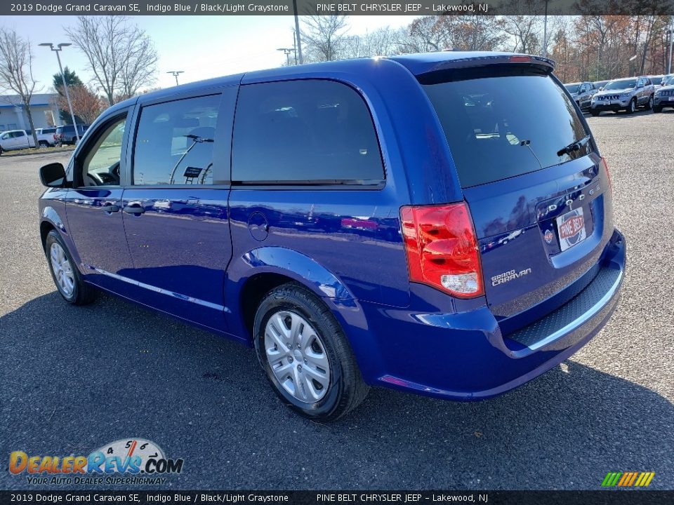 2019 Dodge Grand Caravan SE Indigo Blue / Black/Light Graystone Photo #4