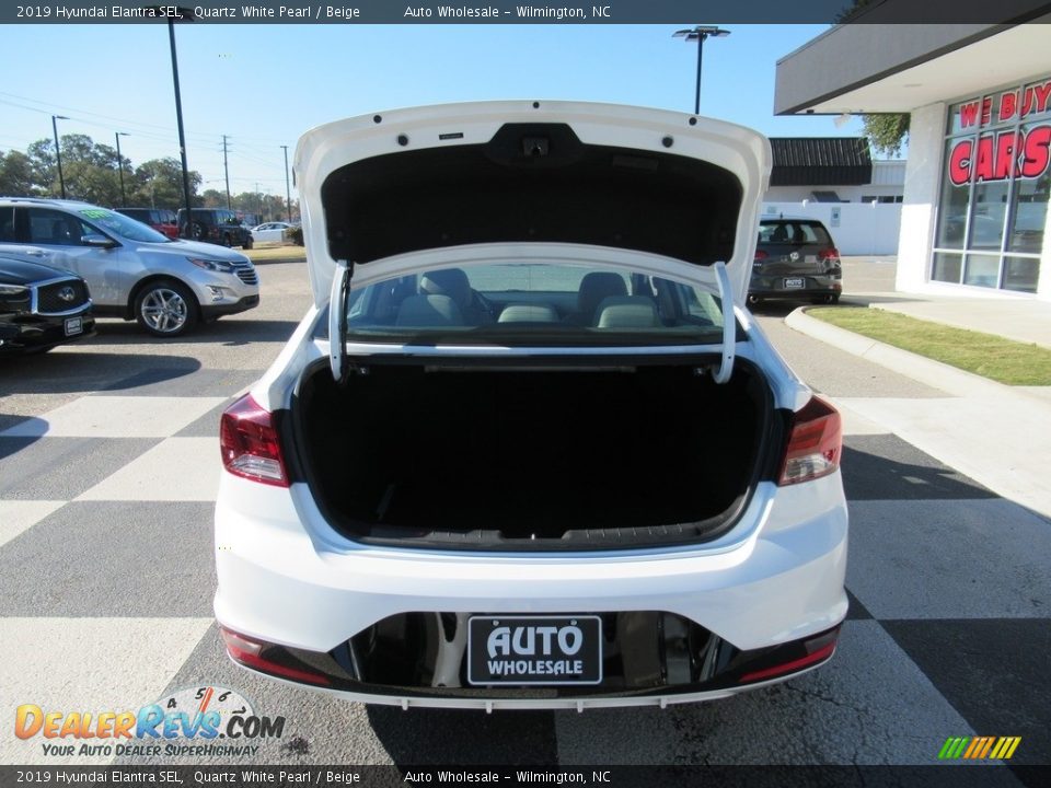 2019 Hyundai Elantra SEL Quartz White Pearl / Beige Photo #5