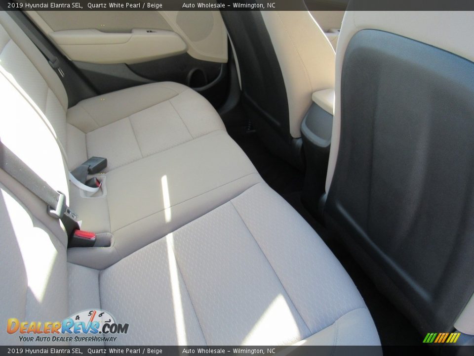2019 Hyundai Elantra SEL Quartz White Pearl / Beige Photo #13