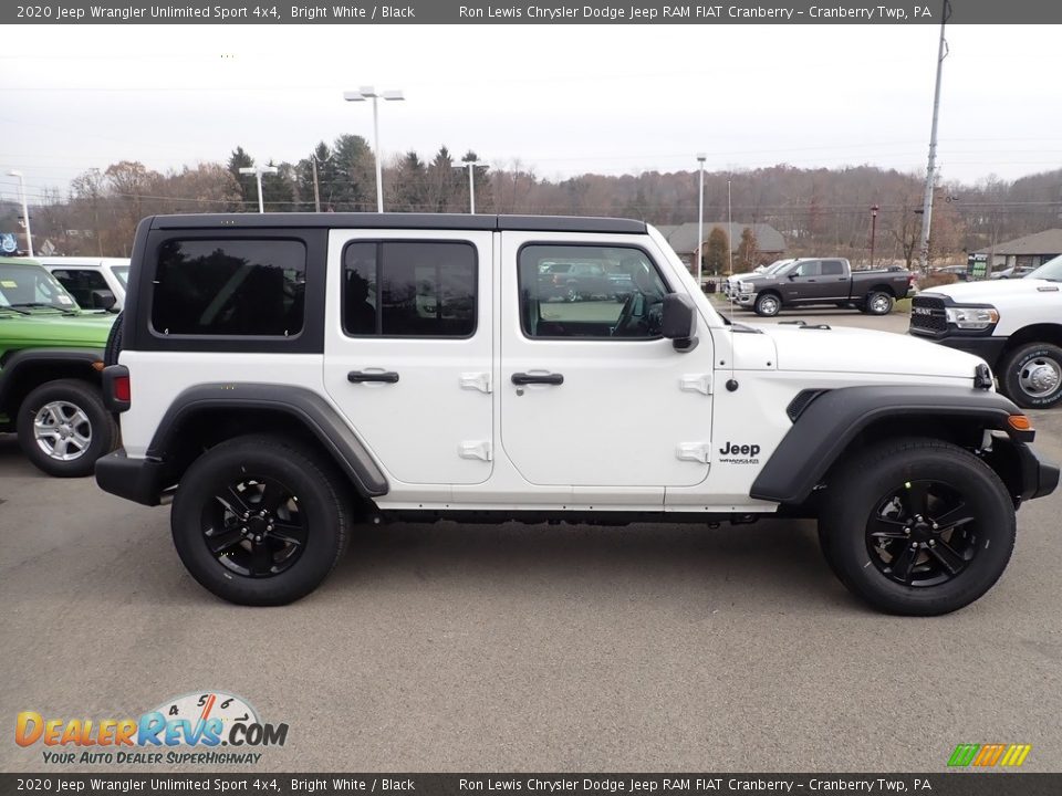 2020 Jeep Wrangler Unlimited Sport 4x4 Bright White / Black Photo #6