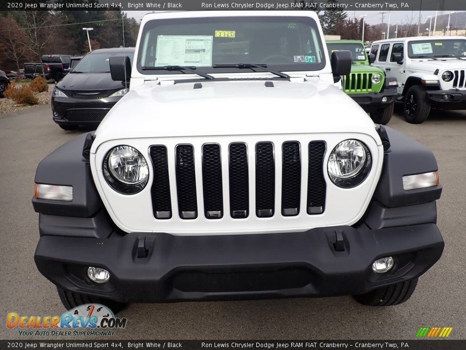 2020 Jeep Wrangler Unlimited Sport 4x4 Bright White / Black Photo #8