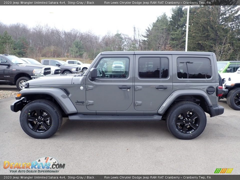 2020 Jeep Wrangler Unlimited Sahara 4x4 Sting-Gray / Black Photo #2