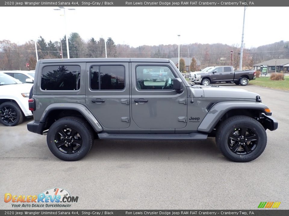 2020 Jeep Wrangler Unlimited Sahara 4x4 Sting-Gray / Black Photo #6