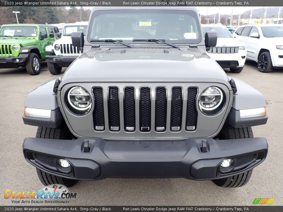 2020 Jeep Wrangler Unlimited Sahara 4x4 Sting-Gray / Black Photo #8