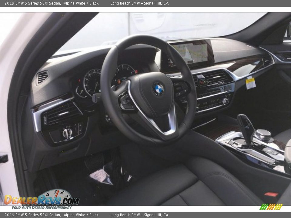 2019 BMW 5 Series 530i Sedan Alpine White / Black Photo #4