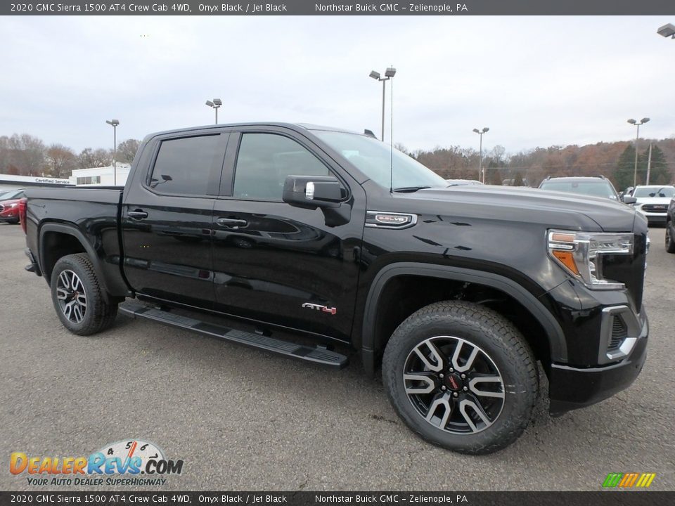 Onyx Black 2020 GMC Sierra 1500 AT4 Crew Cab 4WD Photo #3