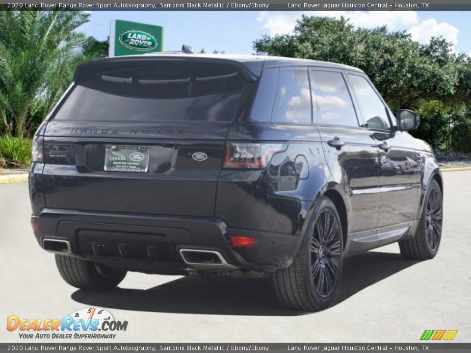 2020 Land Rover Range Rover Sport Autobiography Santorini Black Metallic / Ebony/Ebony Photo #4