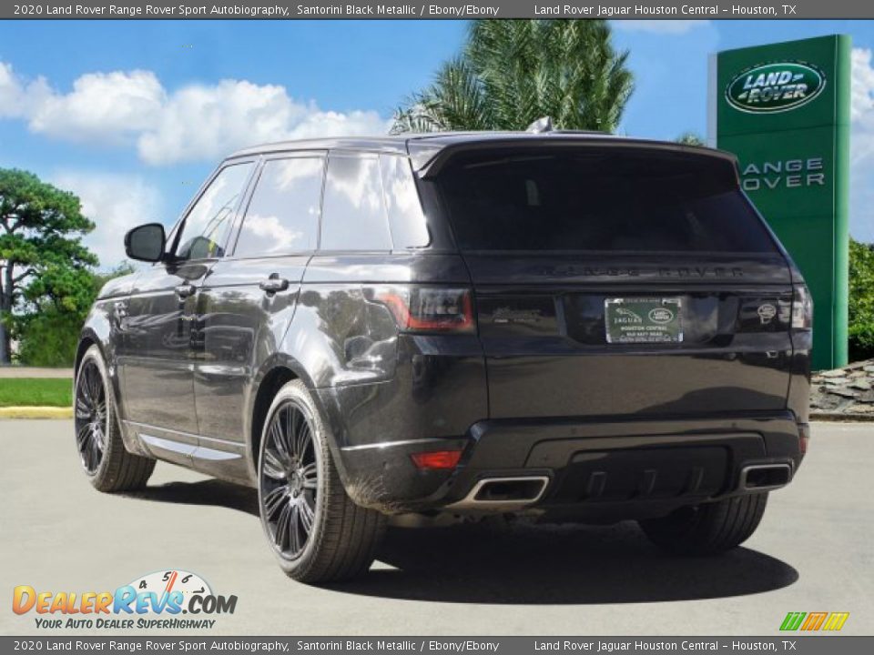 2020 Land Rover Range Rover Sport Autobiography Santorini Black Metallic / Ebony/Ebony Photo #5