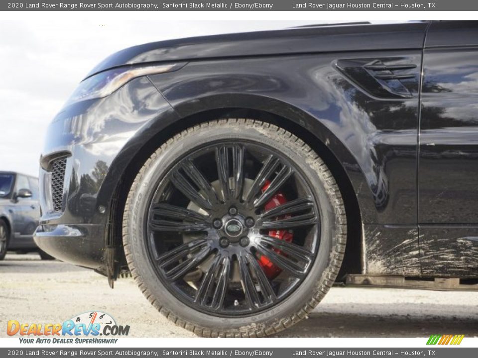 2020 Land Rover Range Rover Sport Autobiography Santorini Black Metallic / Ebony/Ebony Photo #6