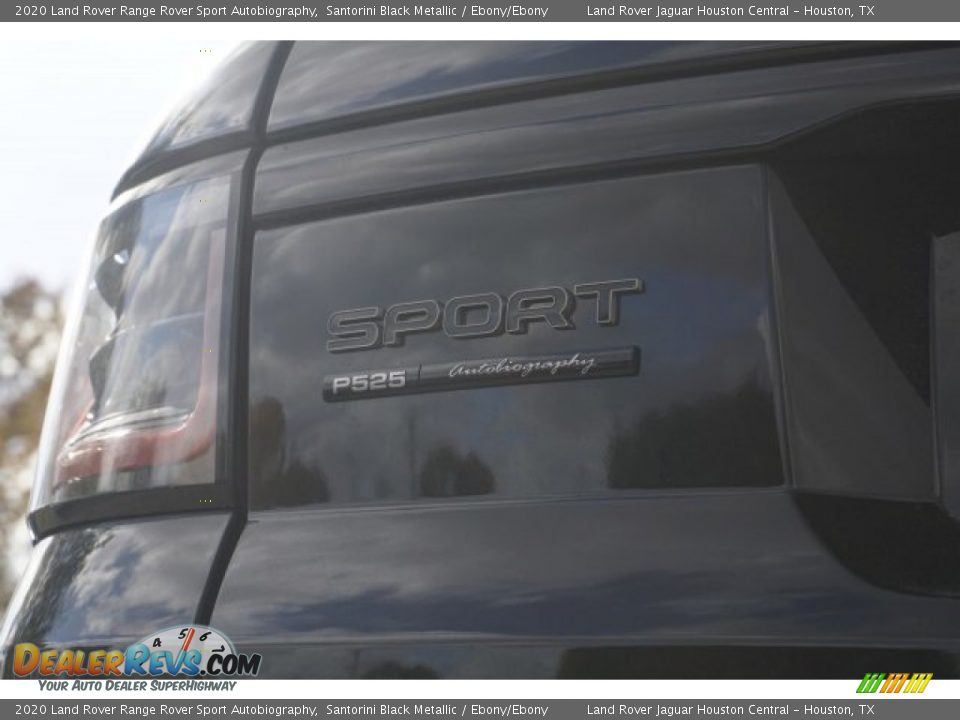 2020 Land Rover Range Rover Sport Autobiography Santorini Black Metallic / Ebony/Ebony Photo #10