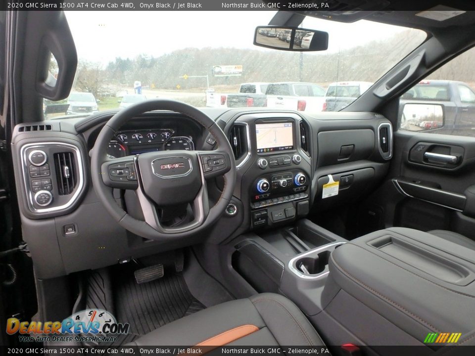 Jet Black Interior - 2020 GMC Sierra 1500 AT4 Crew Cab 4WD Photo #14