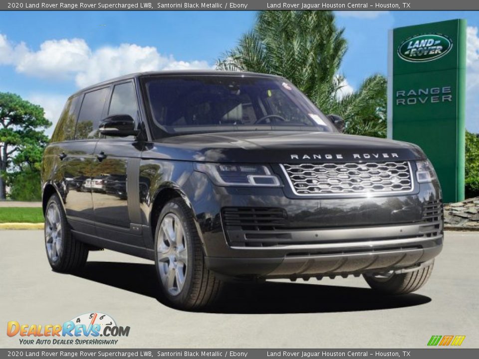 2020 Land Rover Range Rover Supercharged LWB Santorini Black Metallic / Ebony Photo #2