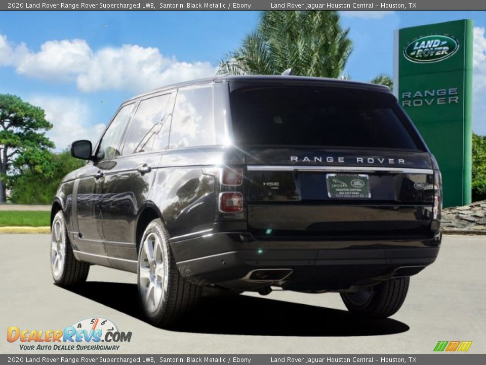 2020 Land Rover Range Rover Supercharged LWB Santorini Black Metallic / Ebony Photo #5