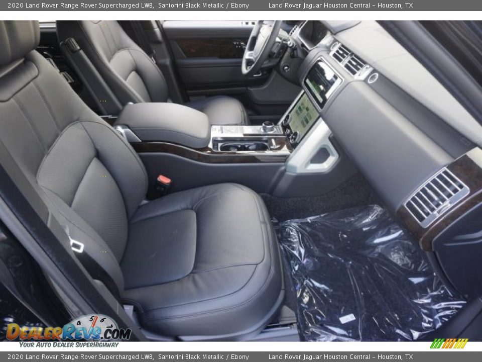 2020 Land Rover Range Rover Supercharged LWB Santorini Black Metallic / Ebony Photo #12