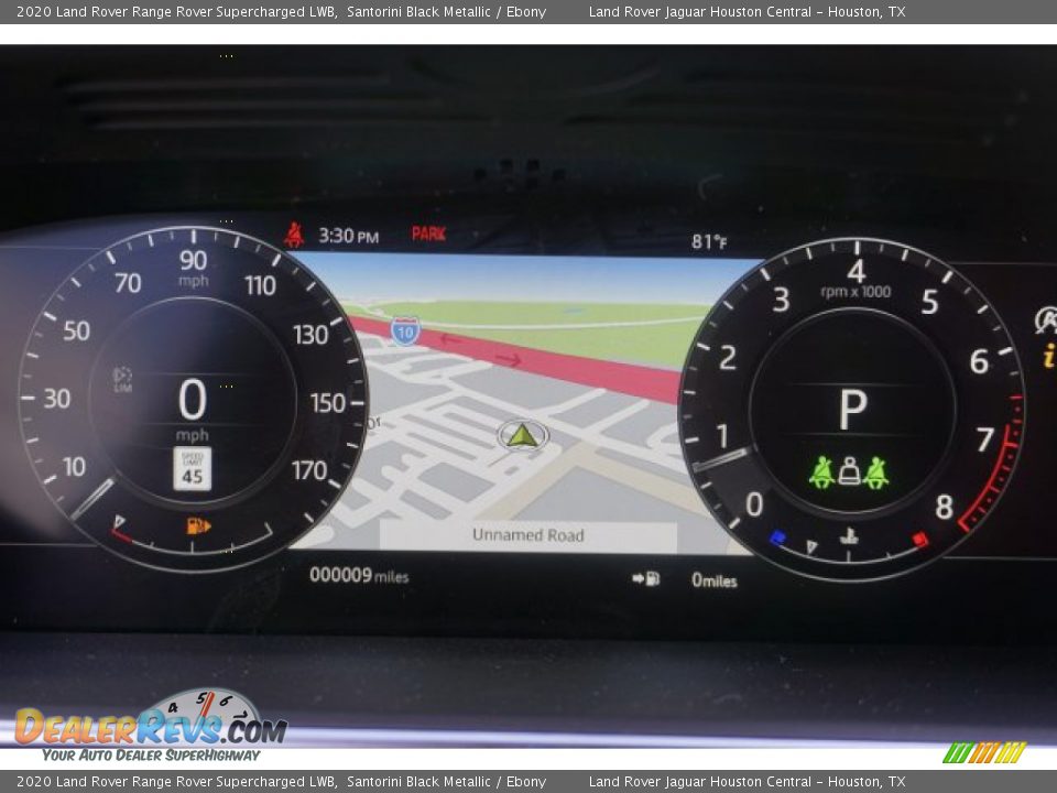 2020 Land Rover Range Rover Supercharged LWB Santorini Black Metallic / Ebony Photo #14