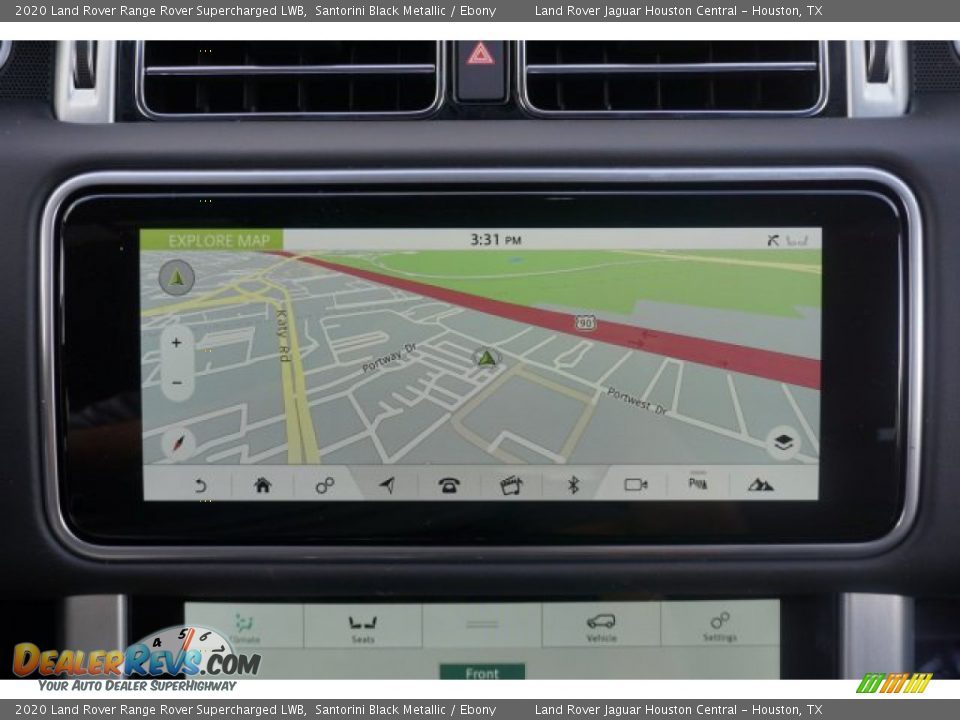 2020 Land Rover Range Rover Supercharged LWB Santorini Black Metallic / Ebony Photo #15