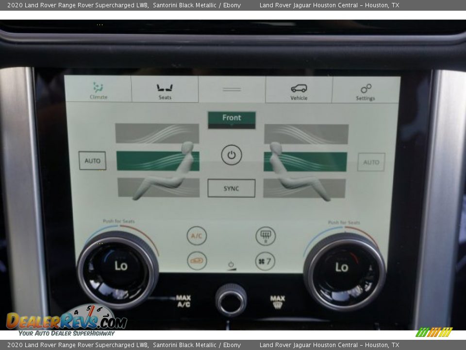 2020 Land Rover Range Rover Supercharged LWB Santorini Black Metallic / Ebony Photo #17