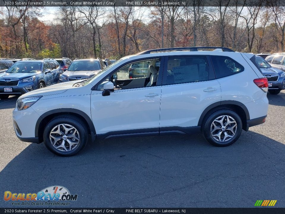 2020 Subaru Forester 2.5i Premium Crystal White Pearl / Gray Photo #3