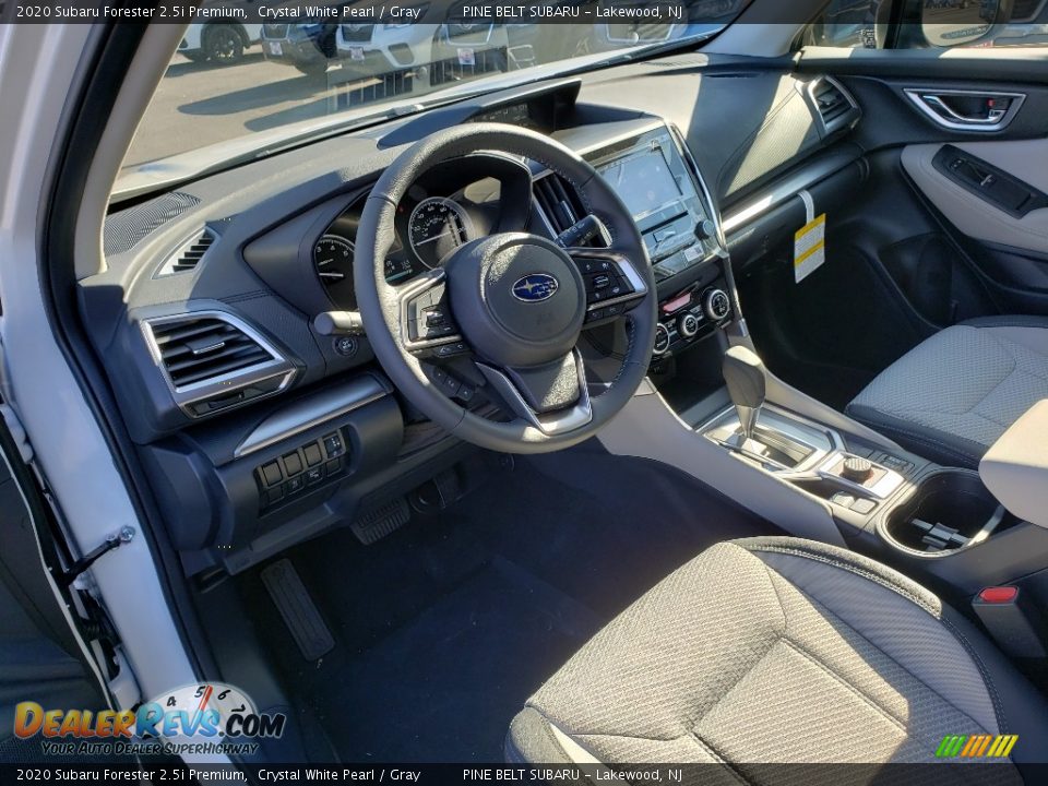 2020 Subaru Forester 2.5i Premium Crystal White Pearl / Gray Photo #7