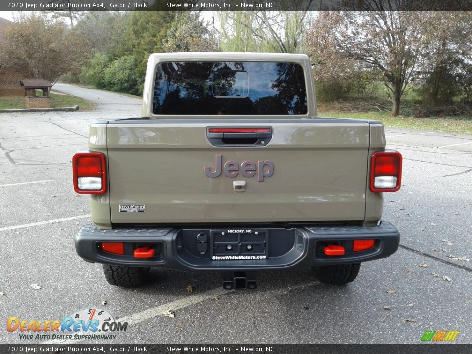 2020 Jeep Gladiator Rubicon 4x4 Gator / Black Photo #7