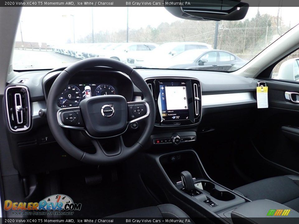 2020 Volvo XC40 T5 Momentum AWD Ice White / Charcoal Photo #9