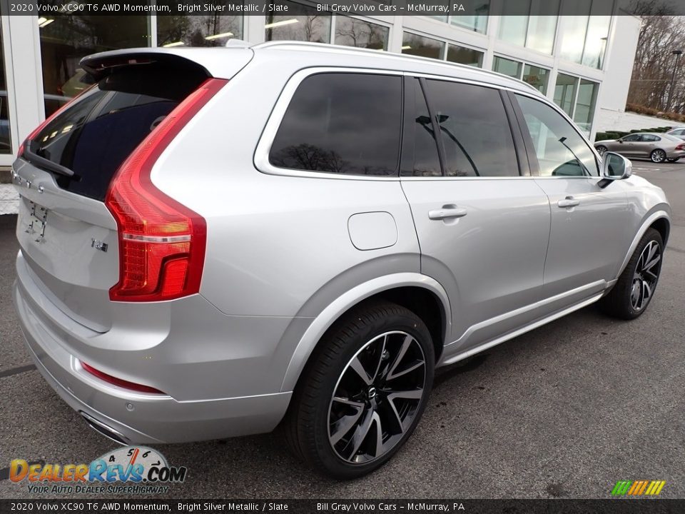 2020 Volvo XC90 T6 AWD Momentum Bright Silver Metallic / Slate Photo #2