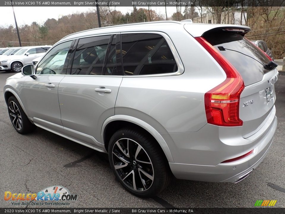2020 Volvo XC90 T6 AWD Momentum Bright Silver Metallic / Slate Photo #4