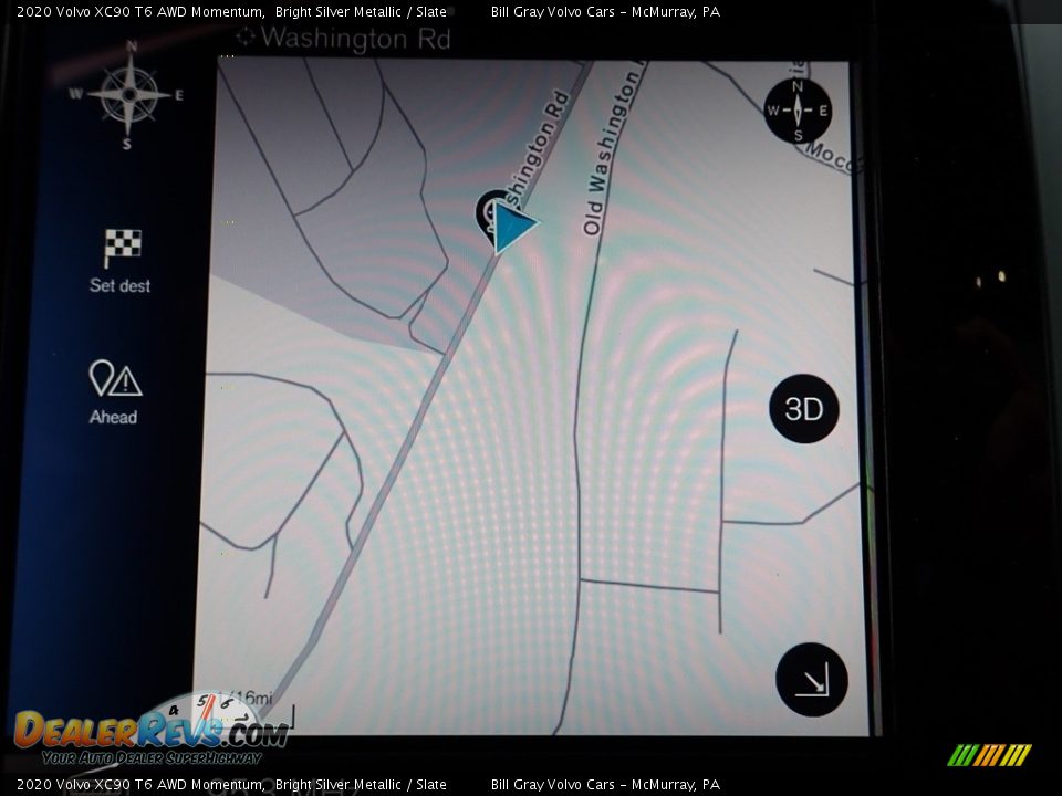 2020 Volvo XC90 T6 AWD Momentum Bright Silver Metallic / Slate Photo #13