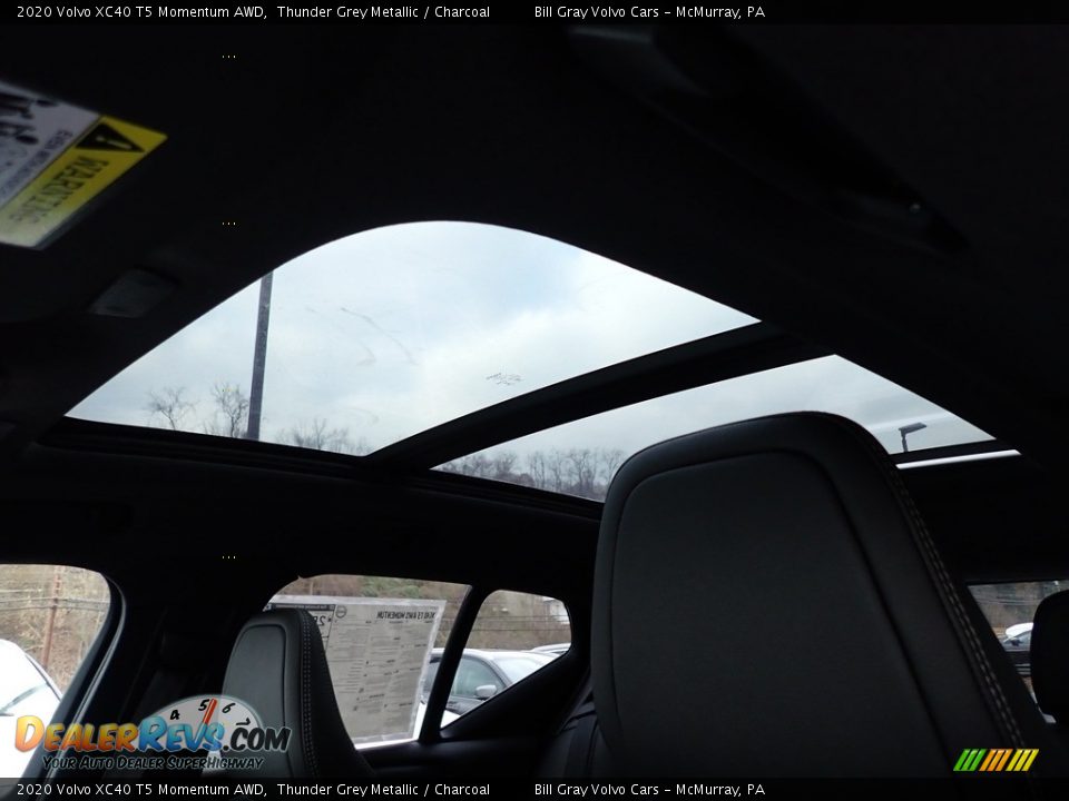 2020 Volvo XC40 T5 Momentum AWD Thunder Grey Metallic / Charcoal Photo #12
