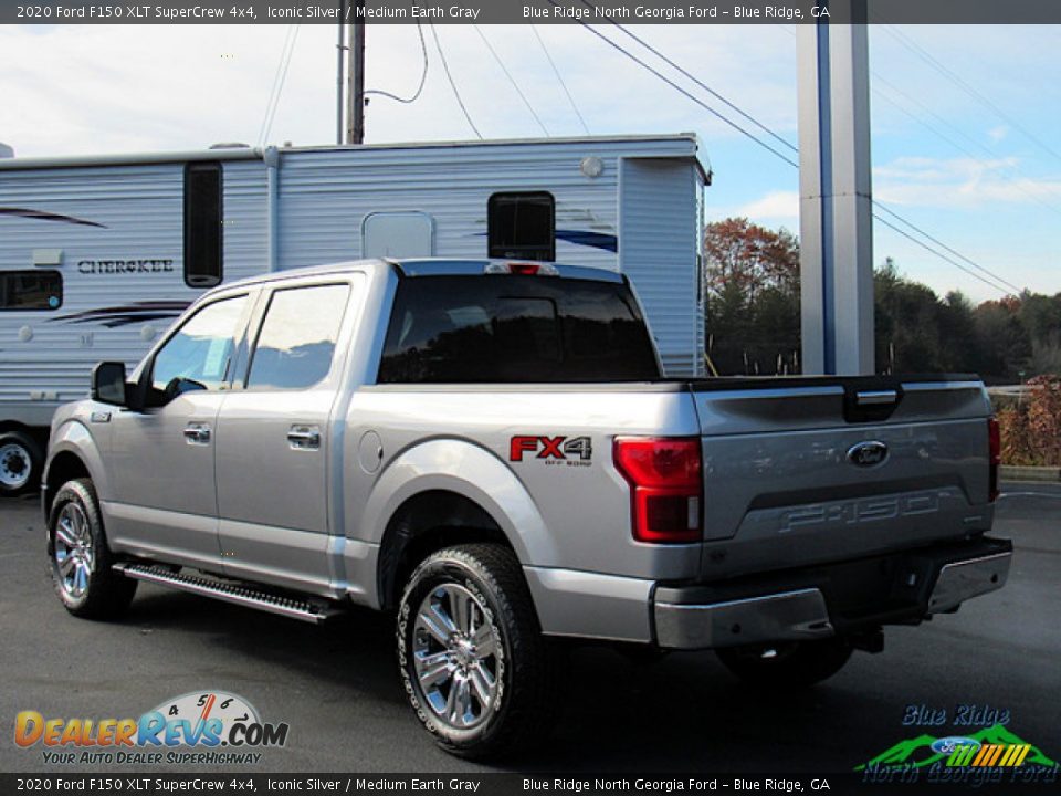 2020 Ford F150 XLT SuperCrew 4x4 Iconic Silver / Medium Earth Gray Photo #3