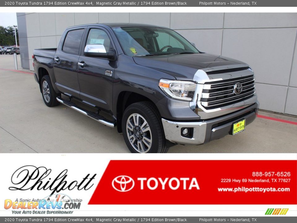 2020 Toyota Tundra 1794 Edition CrewMax 4x4 Magnetic Gray Metallic / 1794 Edition Brown/Black Photo #1