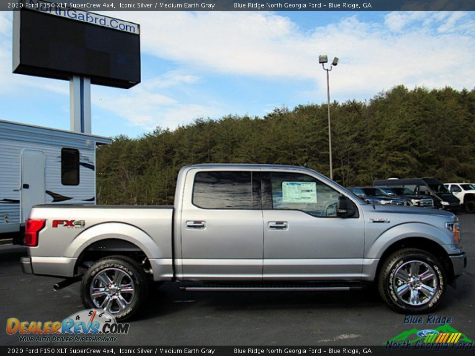 2020 Ford F150 XLT SuperCrew 4x4 Iconic Silver / Medium Earth Gray Photo #6