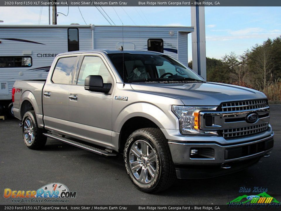 2020 Ford F150 XLT SuperCrew 4x4 Iconic Silver / Medium Earth Gray Photo #7