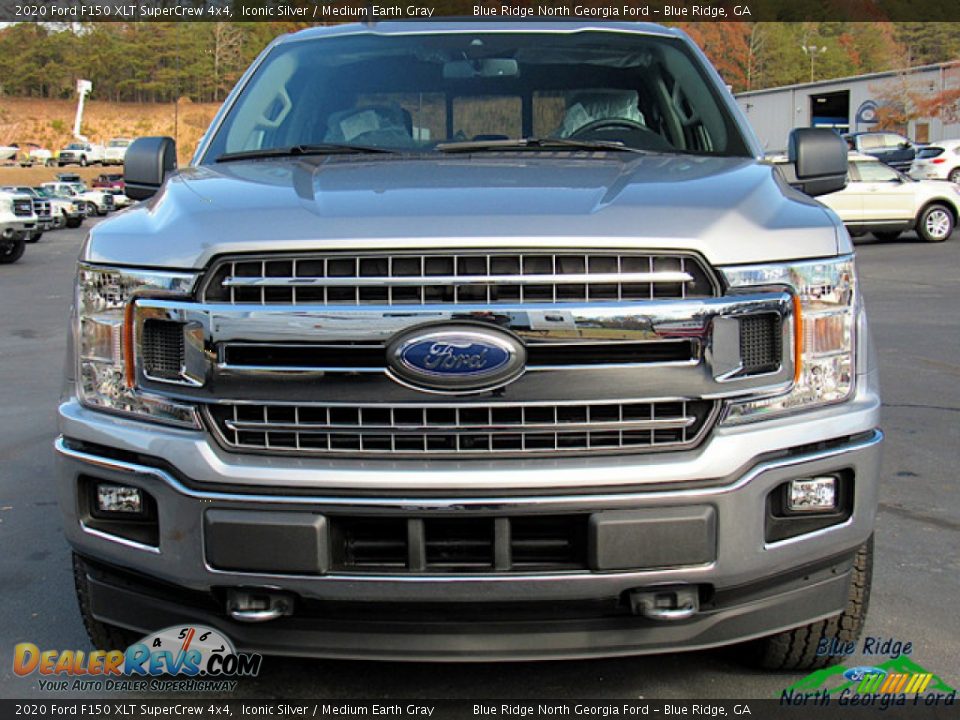 2020 Ford F150 XLT SuperCrew 4x4 Iconic Silver / Medium Earth Gray Photo #8
