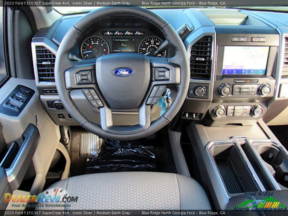 2020 Ford F150 XLT SuperCrew 4x4 Iconic Silver / Medium Earth Gray Photo #14