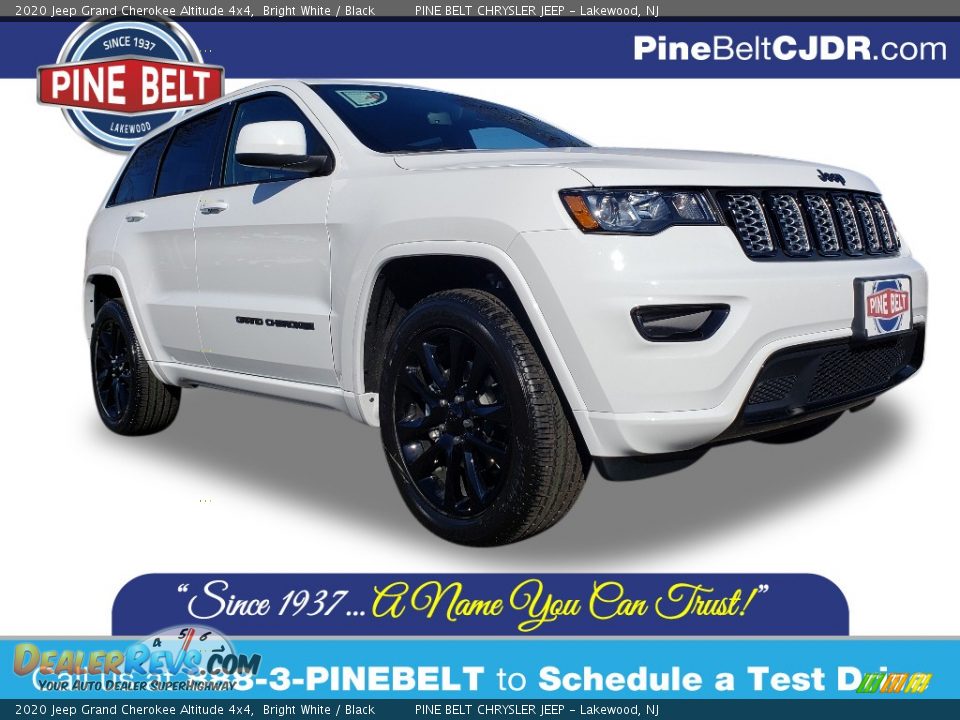 2020 Jeep Grand Cherokee Altitude 4x4 Bright White / Black Photo #1