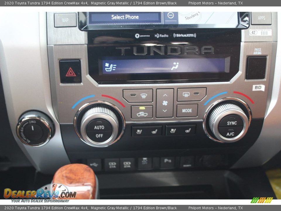 Controls of 2020 Toyota Tundra 1794 Edition CrewMax 4x4 Photo #17
