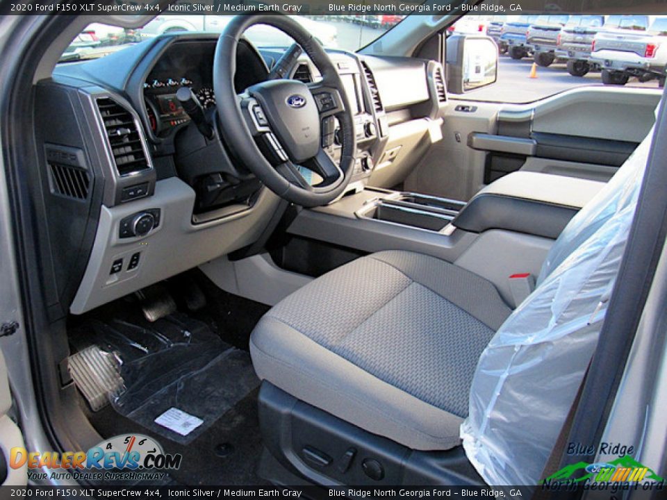 2020 Ford F150 XLT SuperCrew 4x4 Iconic Silver / Medium Earth Gray Photo #30