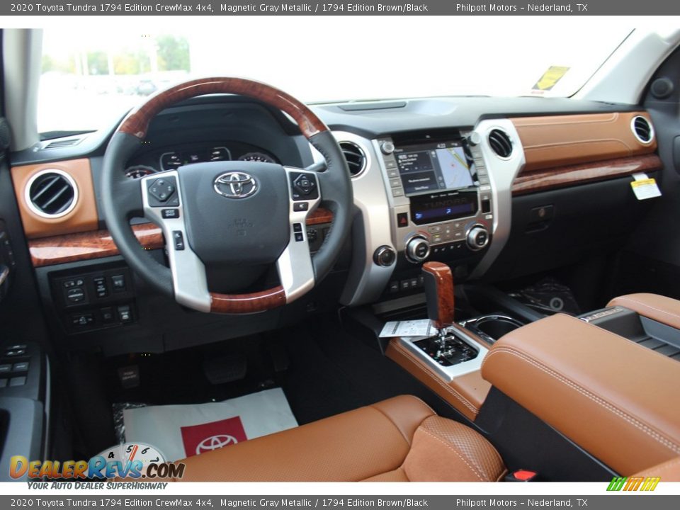 1794 Edition Brown/Black Interior - 2020 Toyota Tundra 1794 Edition CrewMax 4x4 Photo #22