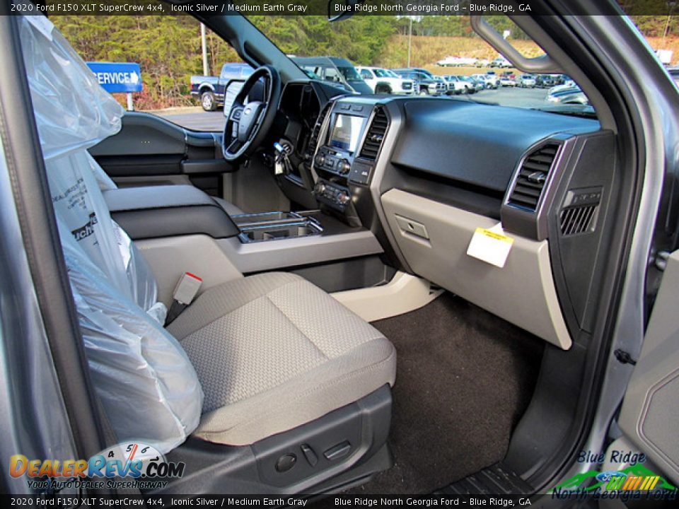 2020 Ford F150 XLT SuperCrew 4x4 Iconic Silver / Medium Earth Gray Photo #31