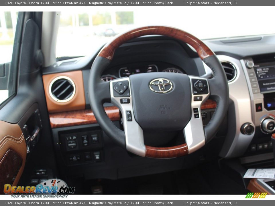 2020 Toyota Tundra 1794 Edition CrewMax 4x4 Magnetic Gray Metallic / 1794 Edition Brown/Black Photo #23