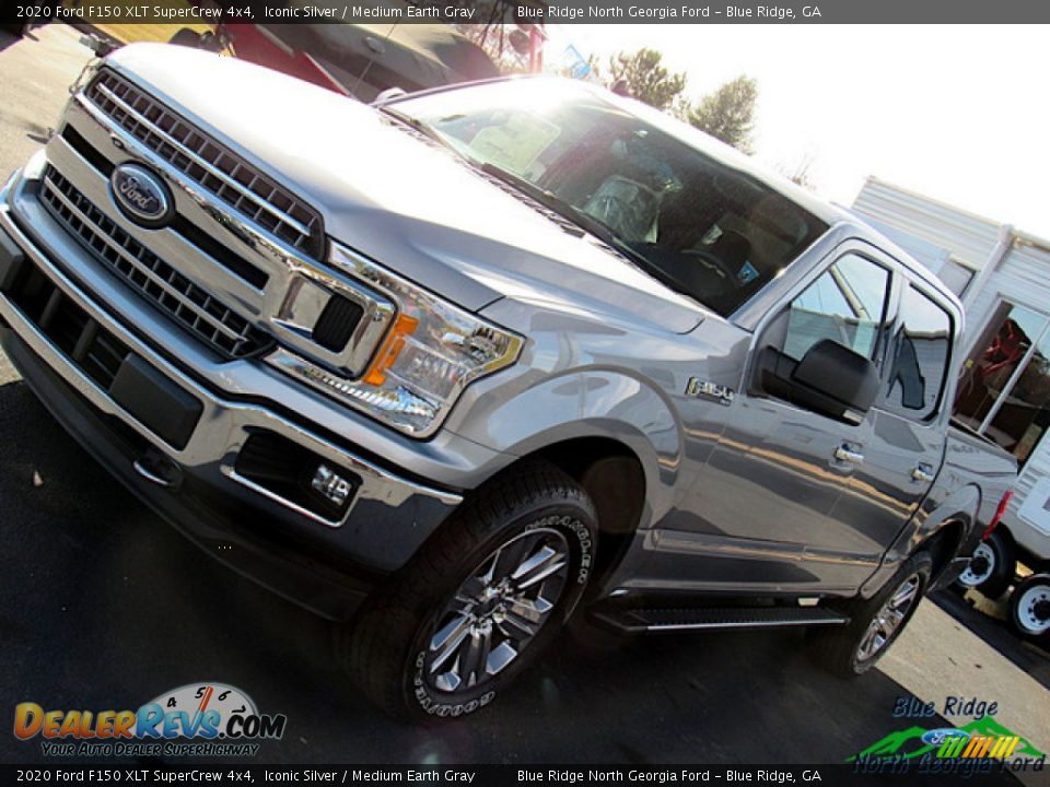 2020 Ford F150 XLT SuperCrew 4x4 Iconic Silver / Medium Earth Gray Photo #33