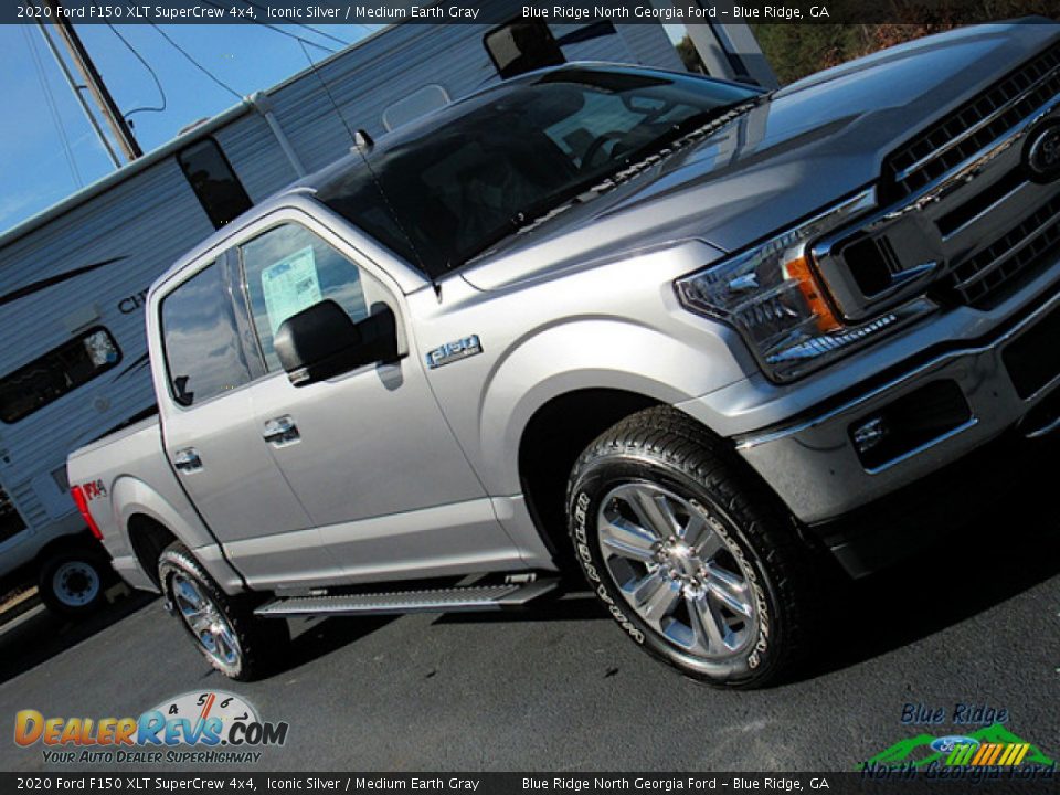 2020 Ford F150 XLT SuperCrew 4x4 Iconic Silver / Medium Earth Gray Photo #34
