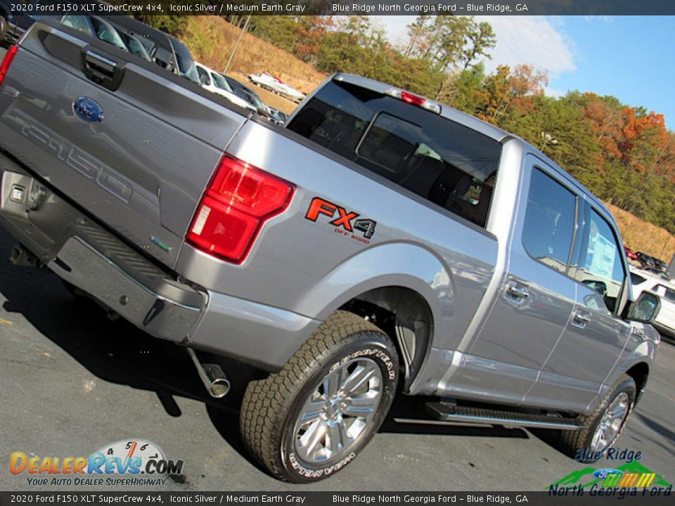 2020 Ford F150 XLT SuperCrew 4x4 Iconic Silver / Medium Earth Gray Photo #35