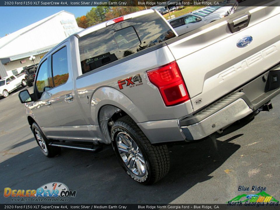 2020 Ford F150 XLT SuperCrew 4x4 Iconic Silver / Medium Earth Gray Photo #36