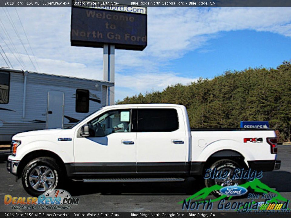 2019 Ford F150 XLT SuperCrew 4x4 Oxford White / Earth Gray Photo #2