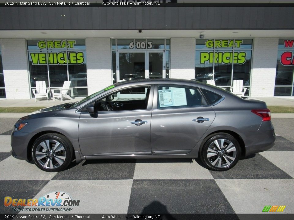 2019 Nissan Sentra SV Gun Metallic / Charcoal Photo #1