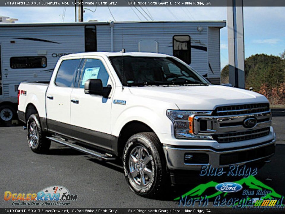 2019 Ford F150 XLT SuperCrew 4x4 Oxford White / Earth Gray Photo #7